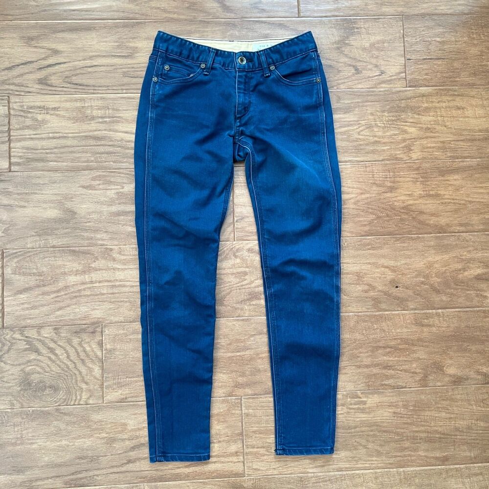 Rag & Bone Jeans Women's Size 25 Blue Low Rise Skinny Handmade